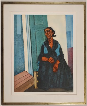 CANTATORE DOMENICO Ruvo di Puglia (Ba) 1906 Senza titolo Incisione acquatinta...