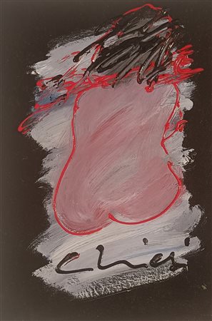 CHIESI GIORGIO Felina (Re) 1941 Senza titolo Smalti su tavola 30,00x20,00...