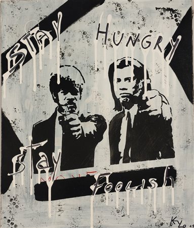 KEYLO Milano (Mi) 1968 Stay Hungry Stay Foolish 2025 Acrilico su tela...