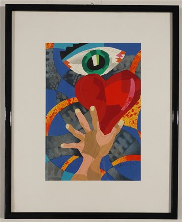 NESPOLO UGO Mosso Santa Maria (Bi) 1941 Senza titolo Serigrafia su carta...