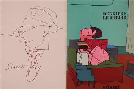 ADAMI VALERIO Bologna (Bo) 1935 Derriere le miroir 1966 Rivista d'arte...