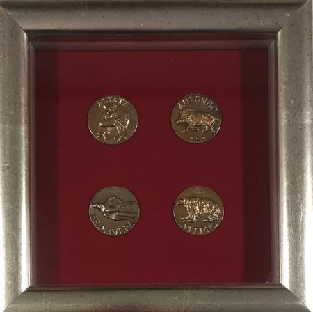 MINGUZZI LUCIANO Bologna (Bo) 1930 Le quattro stagioni Medaglie in bronzo...