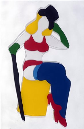 LODOLA MARCO Pavia (Pv) 1955 Pin up Smalto su plexiglass 56,00x30,00...