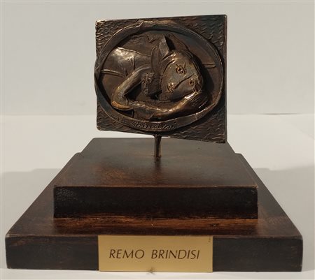 BRINDISI REMO Roma (Roma) 1918 Maternità Bronzo a cera persa 9,00x11,00...