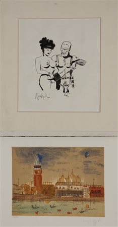 GIOVAGNOLI LUCA Rimini (RN) 1963 Senza Titolo Disegno su carta 27,00x24,00...