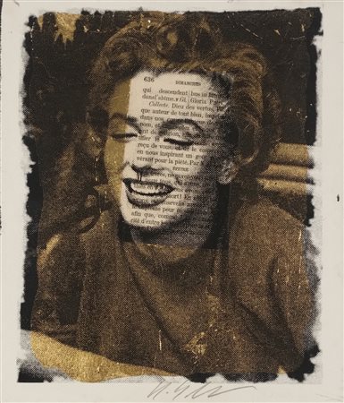 GRITTINI GIULIANO Corbetta (Milano) 1951 Marylin Collage su carta riportato...