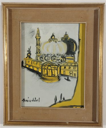 BRINDISI REMO Roma (Roma) 1918 Venezia Olio su tela 40,00x30,00 Certificato...