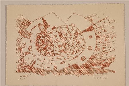 TINÈ LINO Floridia (Sr) 1932 Senza titolo Litografia su carta es. 26/99...