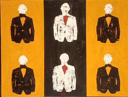 ZANI CORRADO Porcia (Pordenone) 1952 Società inquinata 2010 Olio su tela...