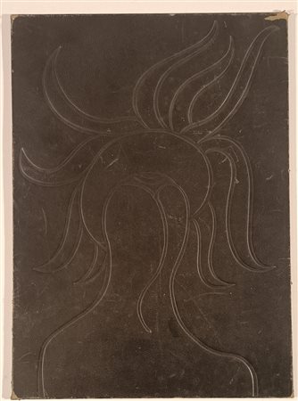 CARMASSI ARTURO Lucca (Lu) 1925 Senza titolo 1973 Monotipo su similpelle...