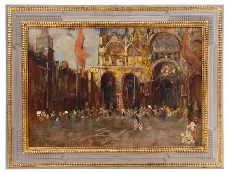 Attilio Achille Bozzato - "Piazza San Marco"