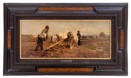Eugenio Scorzelli - "Arando i campi"