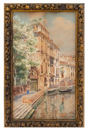 Vittore Zanetti Zilla - "Canale Veneziano"