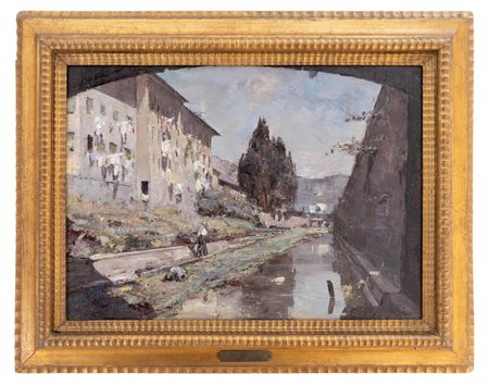 Guido Somelli - "Vecchie case sul fiume"