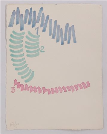 GIORGIO GRIFFA Tre segni, 2002