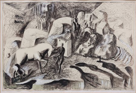 ROBERTO BARNI Primo paesaggio Chisciottesco, 1985