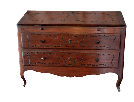 RIBALTA IN LEGNO TINTO - PARMA XVIII-XIX SECOLO CM.130X57 H.CM.100 LIEVI DIFETTI