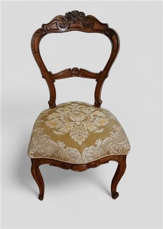 SEDIA LUIGI FILIPPO IN NOCE XIX SECOLO