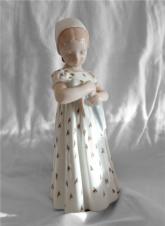 B&G (BING & GRONDAHL) DENMARK - MARY CON BAMBOLA - PORCELLANA POLICROMA...