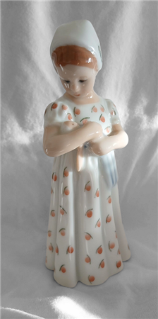 MANIFATTURA ROYAL COPENHAGEN - MARY CON BAMBOLA - PORCELLANA POLICROMA...