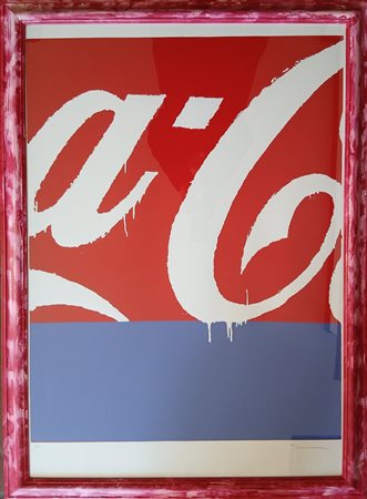 MARIO SCHIFANO (1934-1998) COCA COLA 1988 - SERIGRAFIA A COLORI CM.100X70 -...