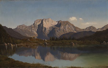 Carl Rottmann (Handschuhsheim 1797 - Monaco 1850) - (Attribuito) "Lago...