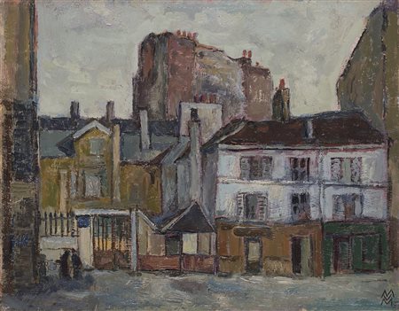 Mario Vellani Marchi (Modena 1895 - Milano 1979) - "Rue St.Etienne Dumont....