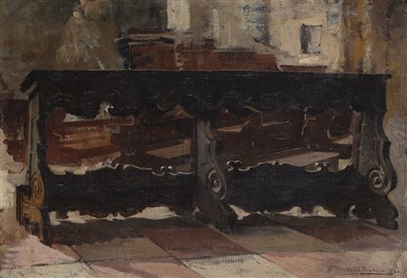 Mosè Bianchi (Monza 1840 - 1904) - Bozzetto per "Fratelli al campo" 1860 olio...