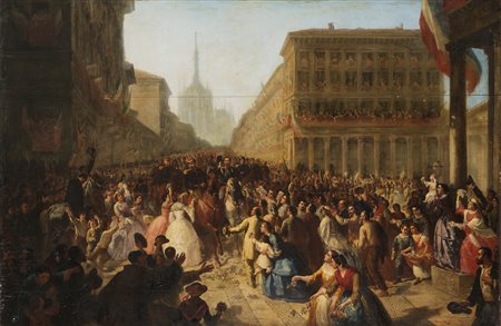 Vincenzo Giacomelli (Grizzo 1814 - Venezia 1890) - "Vittorio Emanuele II e...