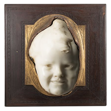 Arrigo Minerbi (Ferrara 1881 - Padova 1960) - "Paola" scultura in marmo (cm...