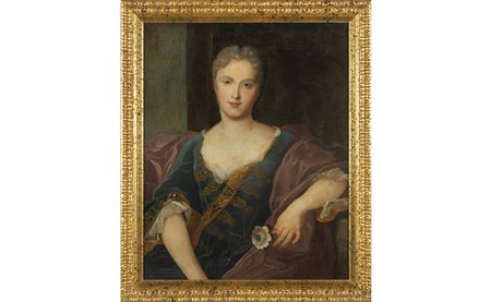 Scuola genovese sec.XVIII "Ritratto di dama" 