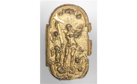 Sportello di tabernacolo in rame sbalzato, 