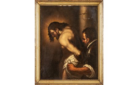 Scuola italiana sec. XVII "La flagellazione" 