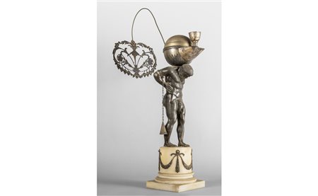 Lampada fiorentina raffigurante Atalnte in 