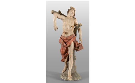 San Sebastiano, scultura in legno policromo, 