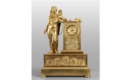 Grande orologio Impero con allegoria 