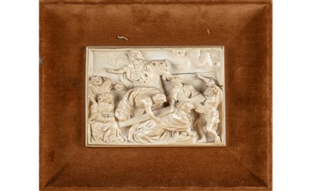 La caduta di Cristo con la Croce, placca in 