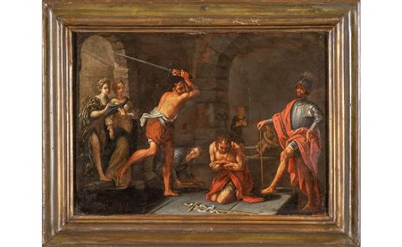 Scuola romana sec.XVII "Decapitazione di San 
