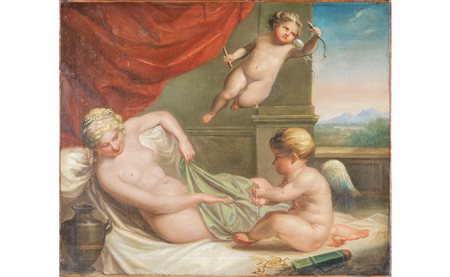 Scuola italiana fine sec.XVIII "Venere e Amore" 
