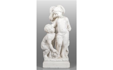 L'incoronazione della bellezza, scultura in marmo 