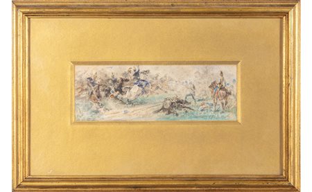 SEBASTIANO DE ALBERTIS (1828-1897) <br>Scontro di 