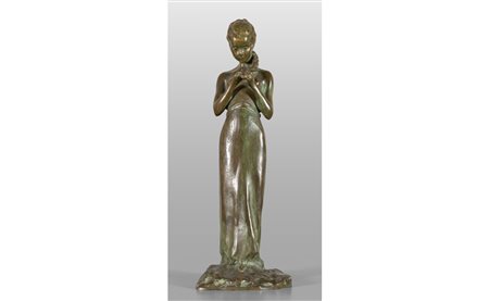 PAUL TROUBETZKOY (1866-1938) <br>Fanciulla con 