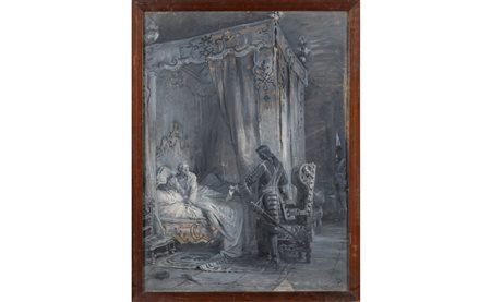 La lettera sgradita<br>tempera su carta, s.to 