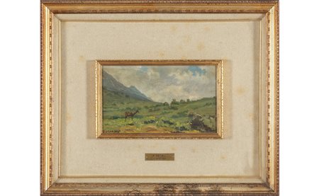 GIGI COMOLLI (1893-1976) <br>Capretta<br>olio su 