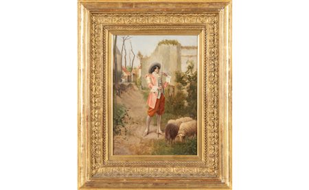 ORESTE CORTAZZO (1830-1910) <br>Il gentil 