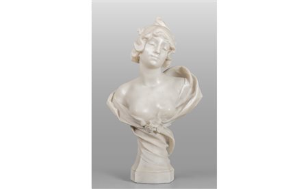 Charles Jules Leonard<br>Fanciulla<br>busto in 