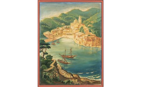 Markor<br>Veduta di Portofino<br>olio su 
