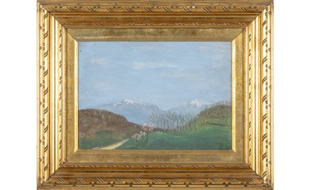 Scuola nord italiana inizi sec. XX<br>Montagne 