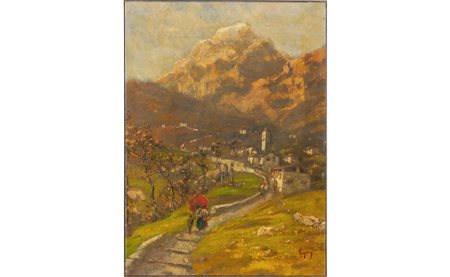 LORENZO GIGNOUS (1862-1958) <br>Strada di 