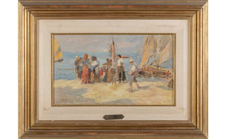 PARISI FRANCESCO PAOLO (1857-1948) <br>Pescatori 